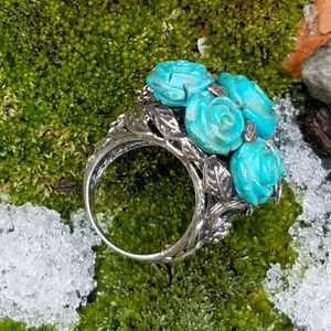 SALE! Turquoise Bouquet Ring